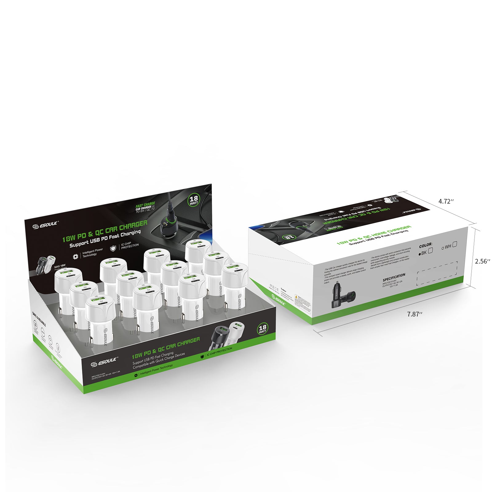 FAST CAR CHARGER 18 WATT PD & QC -ACCESSORIES