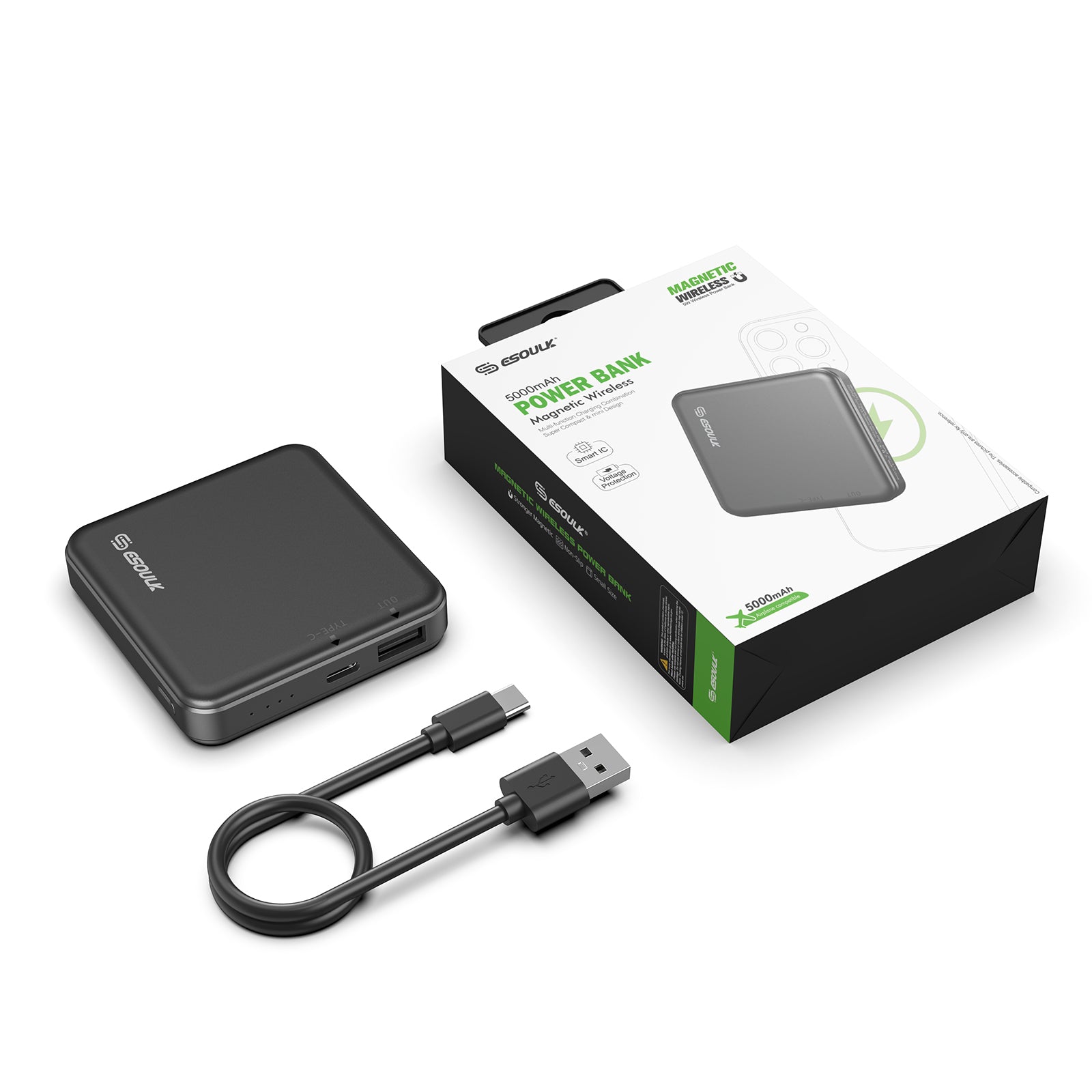 MAGNETIC WIRELESS POWER BANK 5000MAH -ACCESSORIES