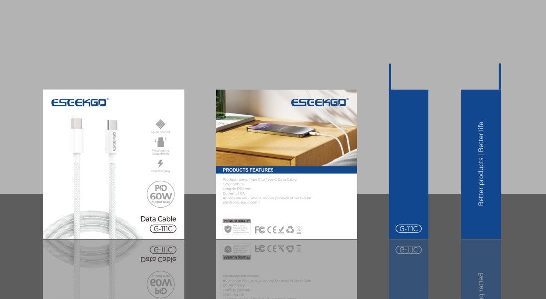 1.2M TYPE C TO TYPE C DATA CABLE