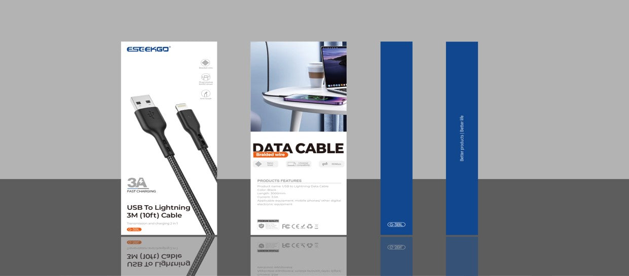 USB-LIGHTENING 3M(10FEET) CABLE