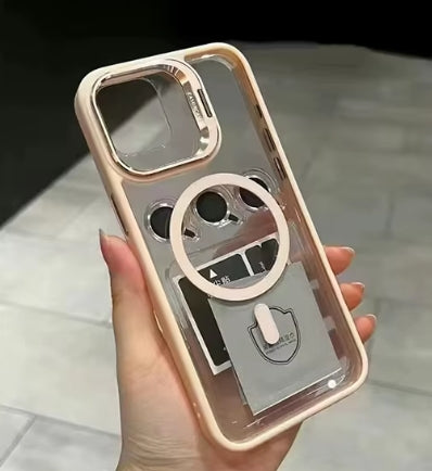 Transparent Case with Colored Border and Mag safe Charging-iPhone 11 case