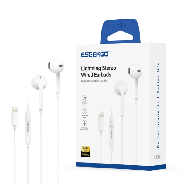 ESEEKGO 8-PIN HI-FI MUSIC WIRED EARPHONE