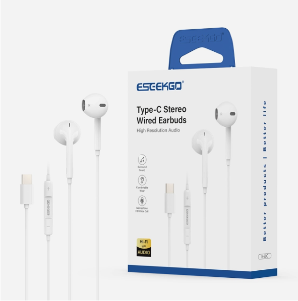 ESEEKGO TYPE-C HI-FI MUSIC WIRED EARPHONE