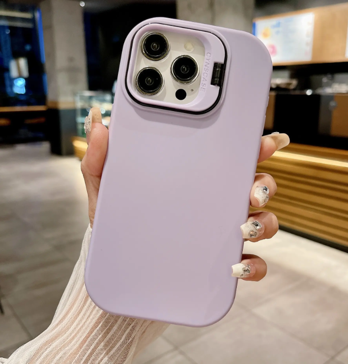 Solid Case with Camera Lens Kickstand- Iphone 11