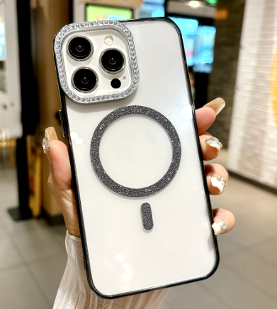 Clear Magsafe With Bling- Iphone 11