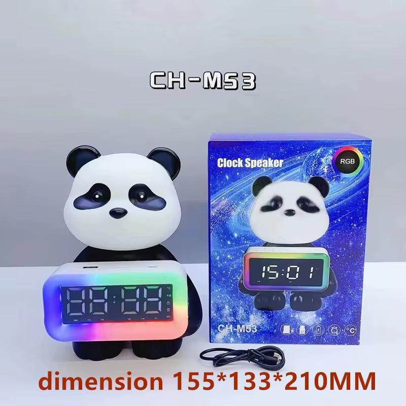 CH-M53 Bluetooth Panda Alarm Clock Speaker